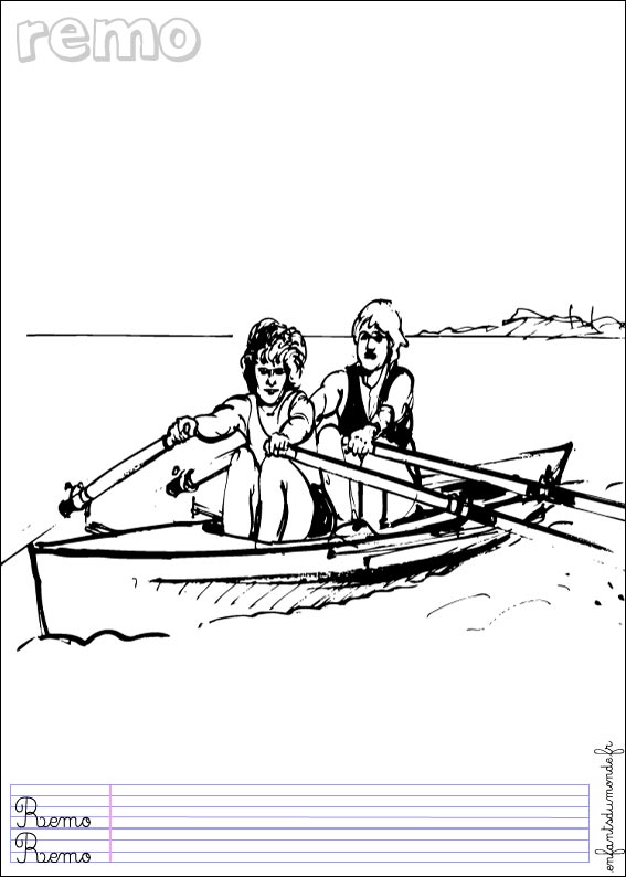 coloriage-aviron-1-coloriages-sports-d-eau-en-espagnol